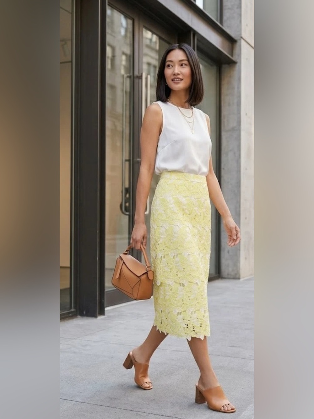 Anthropologie Sunday In Brooklyn Buttercup Eyelet Midi Skirt Size S NWT